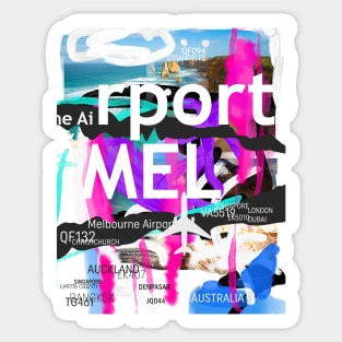 MEL Melbourne airport Sticker